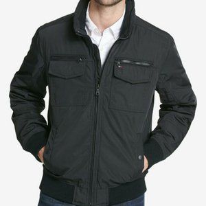 Tommy Hilfiger Men's Water Resistant Performance Bomber Jacket MEDIUM Black